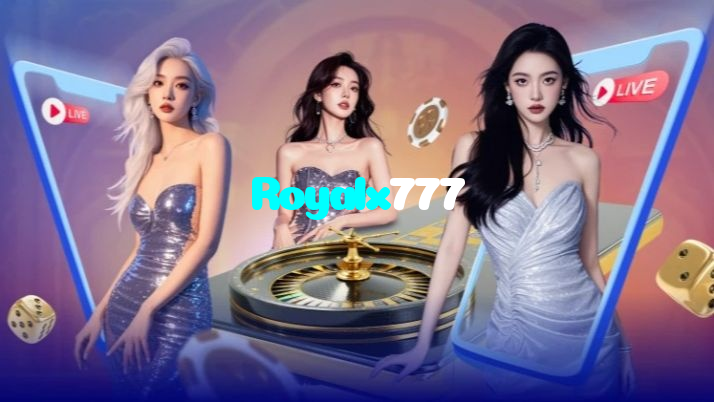 Royalx777 casino presented on mobile device in Pakistan with slots and live games